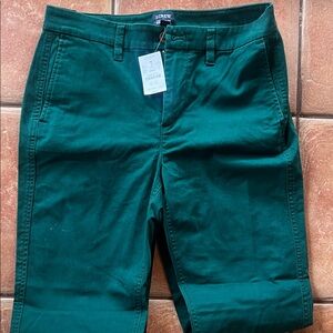 J. Crew Deep Green Chino Pants